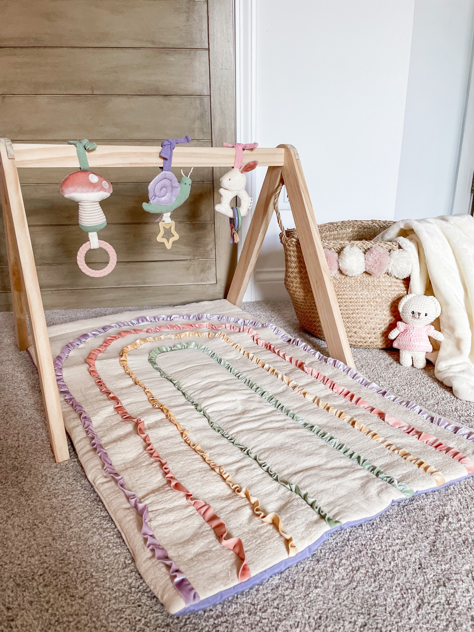 A little play station for miss Natalie! Aesthetic baby gear, baby girl activity center, nursery decor for baby girl! 

#LTKhome #LTKFind #LTKbaby