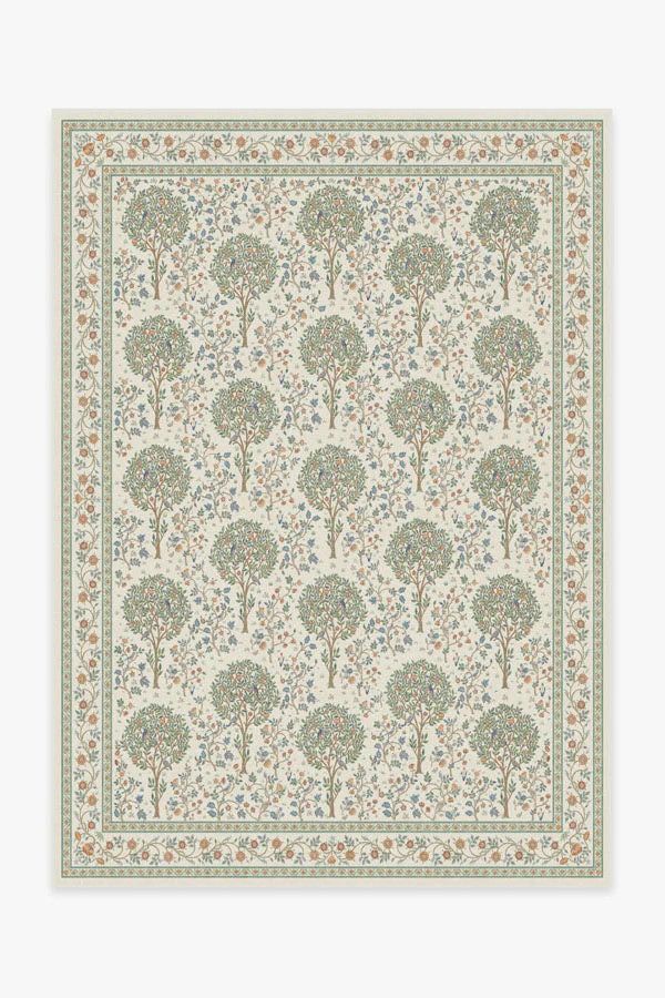 Kelmscott Tree Green Rug | Ruggable