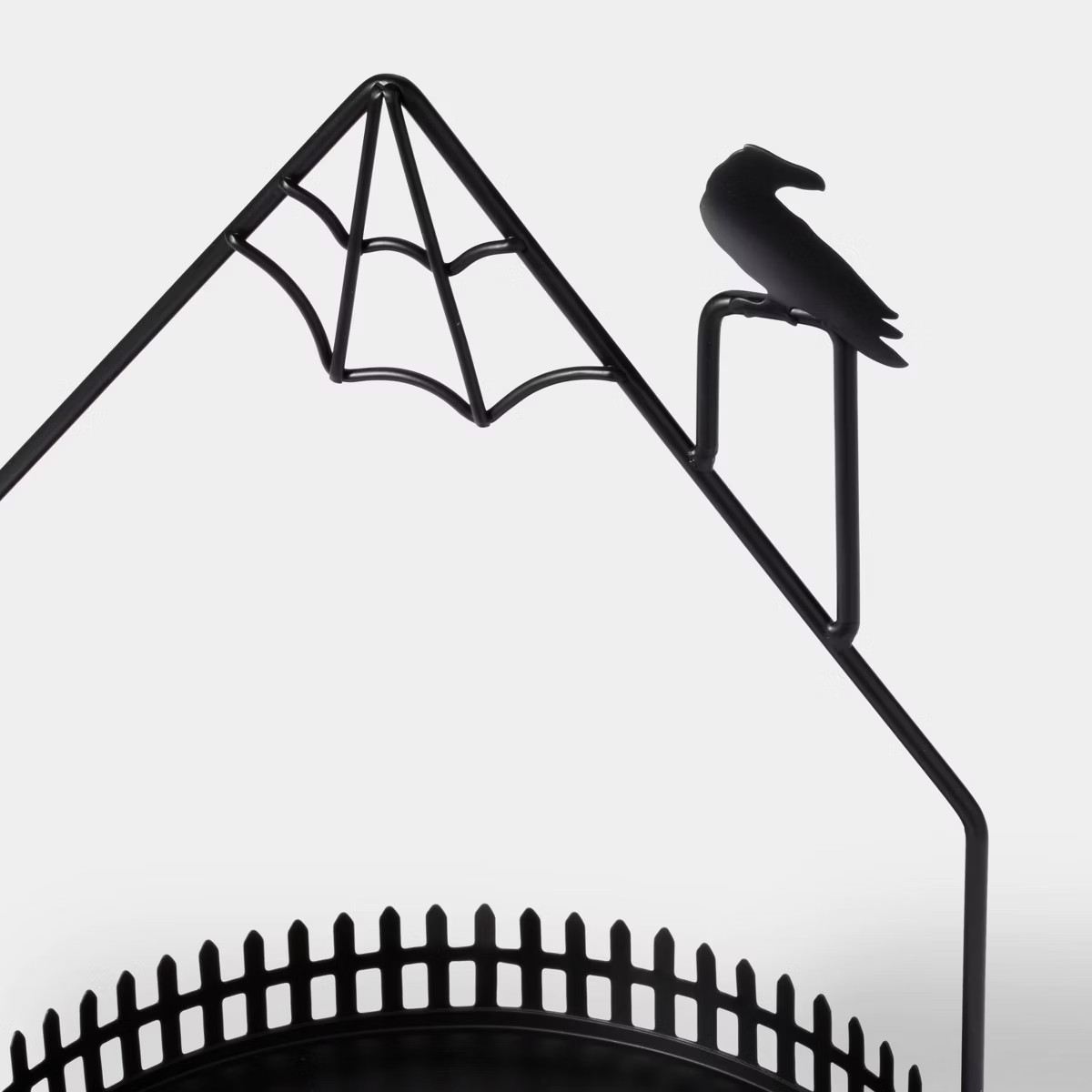 Metal Black Haunted House Halloween Decorative Tray - Hyde & EEK! Boutique™ | Target