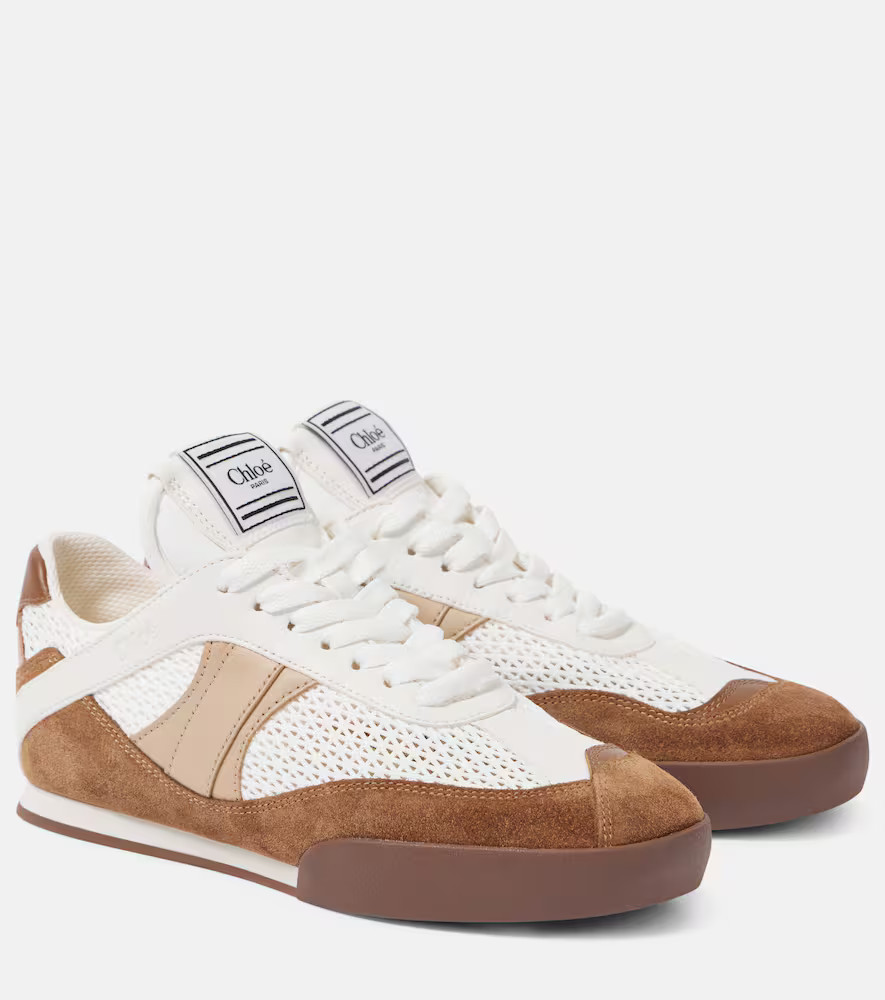 ChloÃ© Kick suede and leather-trimmed sneakers | Mytheresa (US/CA)