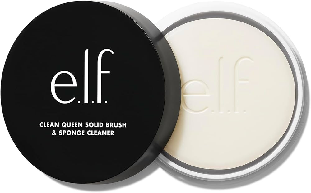 e.l.f. Clean Queen Solid Brush & Sponge Cleaner, Cleanses Face & Eye Makeup Brushes & Sponges, No... | Amazon (US)
