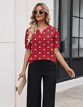 Zeagoo Women's Short Sleeve Sweater 2026 Spring Summer Tops Lightweight Casual V Neck Sweaters Dr... | Amazon (US)