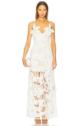 Kyra Gown in Ivory | Revolve Clothing (Global)