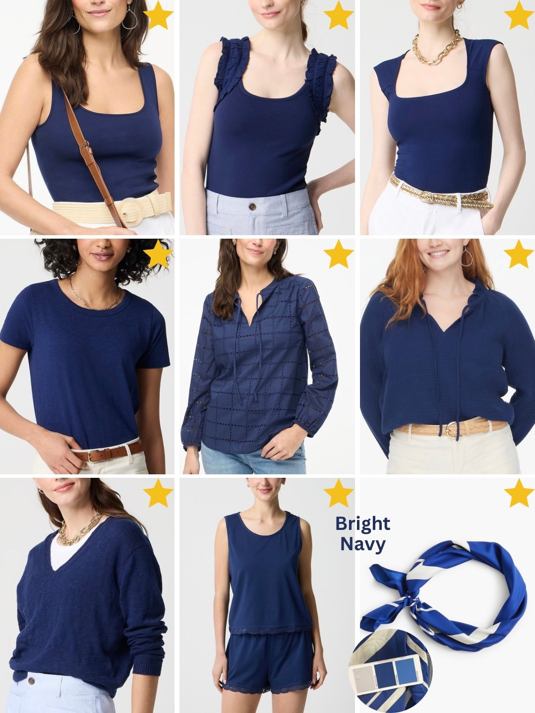 Spring Bright Navy at J.Crew Factory #hocspring #hocbrightnavy
⭐️ = Verified Color