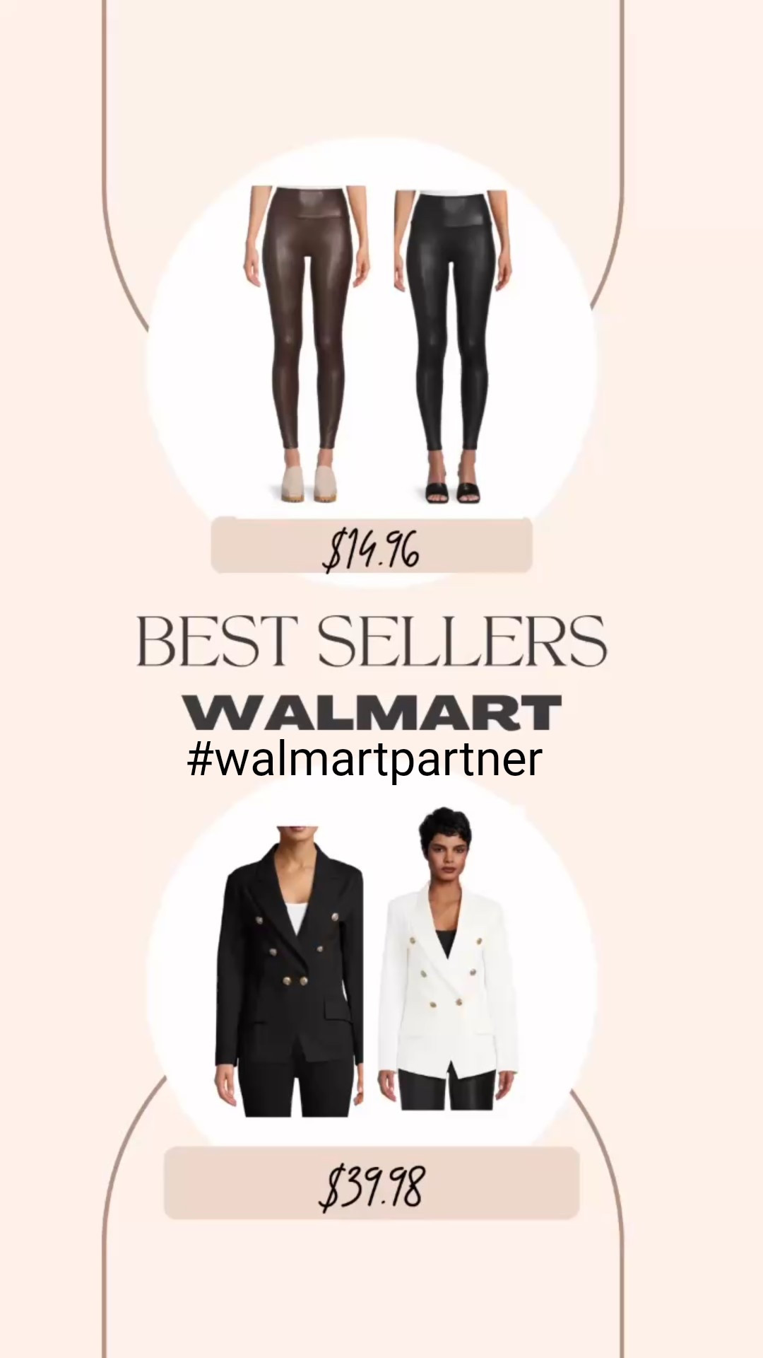 I’m so excited to partner with @Walmart to share my best sellers! #WalmartPartner 

The designer inspired leggings and blazer sell out every year - and spring is the perfect time to stock up. I also included some outfit inspiration for you. Happy shopping!! 

#Walmart #WalmartFashion @WalmartFashion #SummerFashion 

#LTKSaleAlert #LTKFindsUnder50 #LTKSeasonal