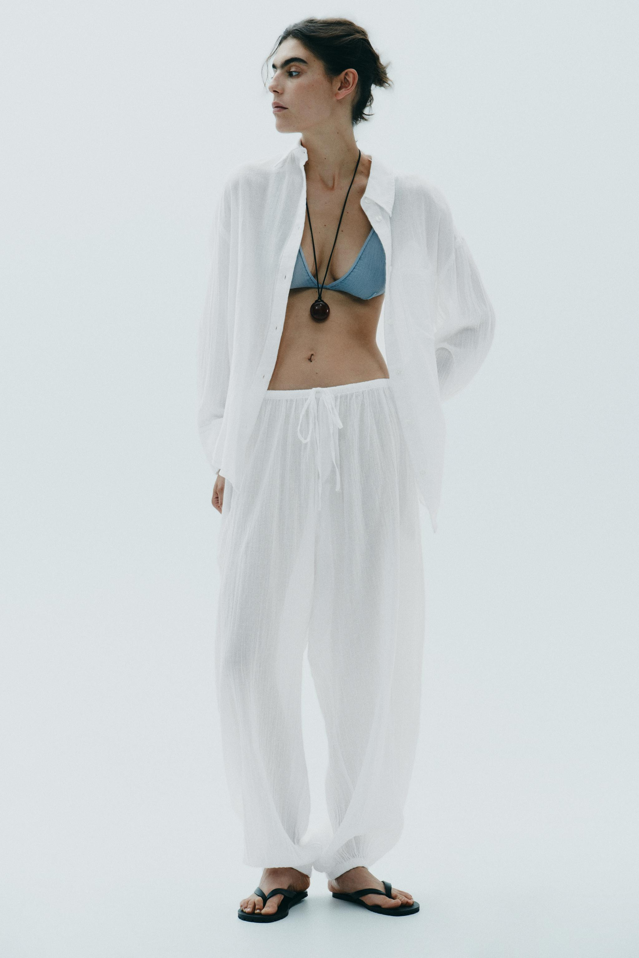 OVERSIZED GAUZE SHIRT | Zara US