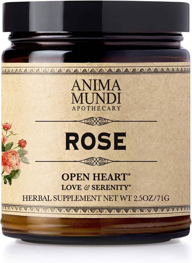 Anima Mundi Rose Petal Powder - 100% Organic Rose Powder for Teas, Lattes, Smoothies & More - Nat... | Amazon (US)