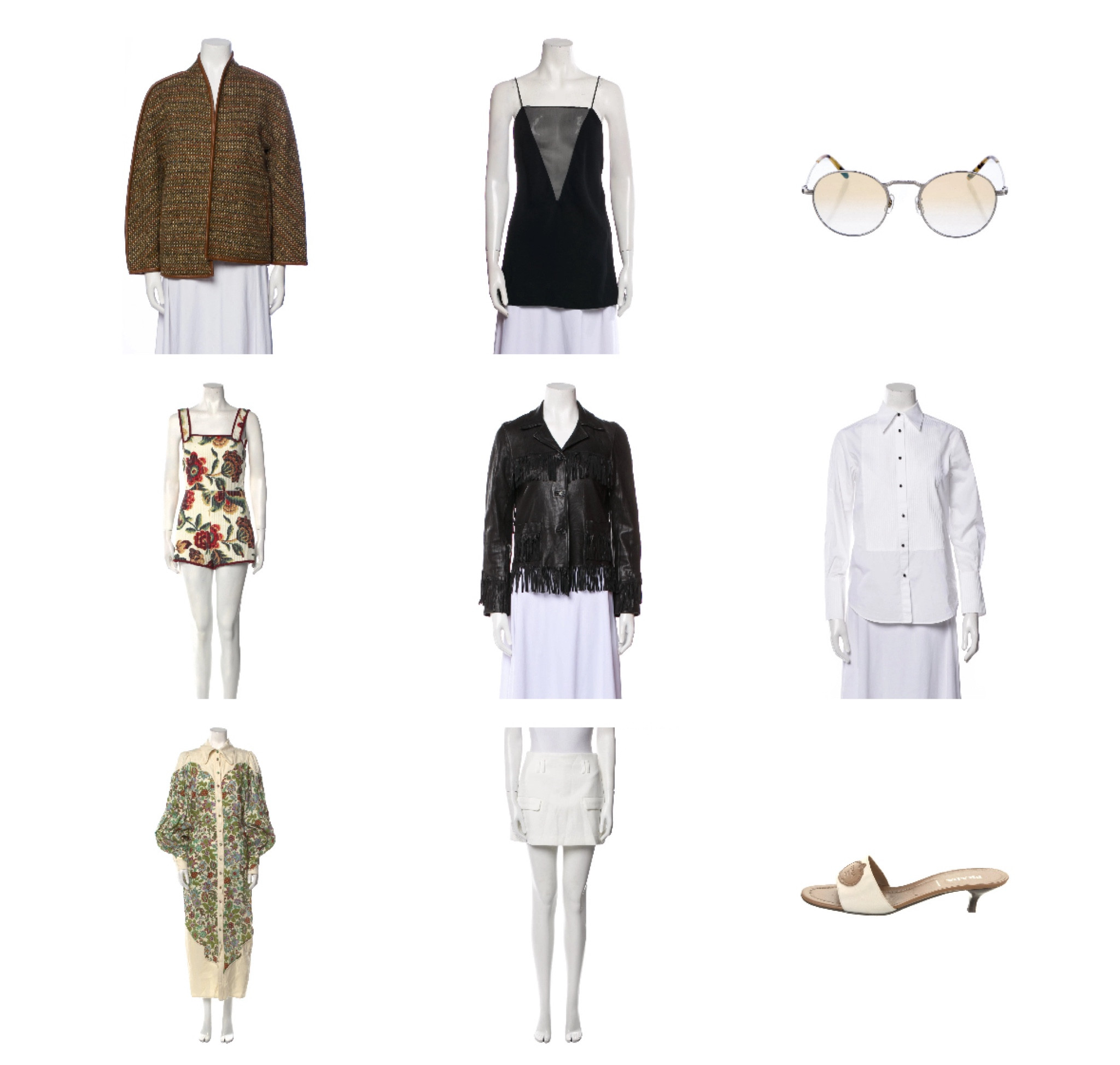 Oliver people’s for under $150, chic vintage Prada kitten heels, and Sir and Alemais! 