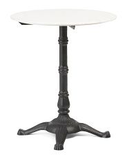 26in Marble Top Iron Bistro Table | Marshalls