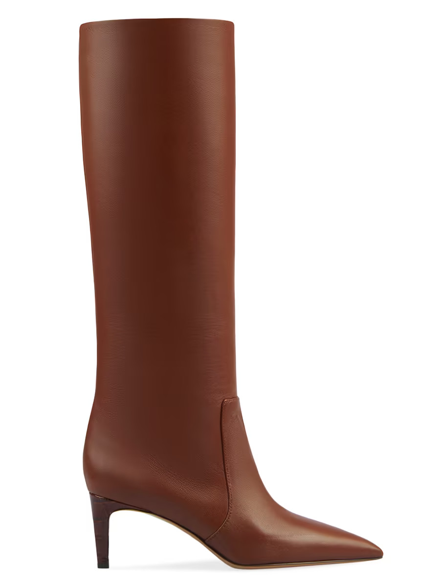 60MM Leather Pointed Boots | Saks Fifth Avenue
