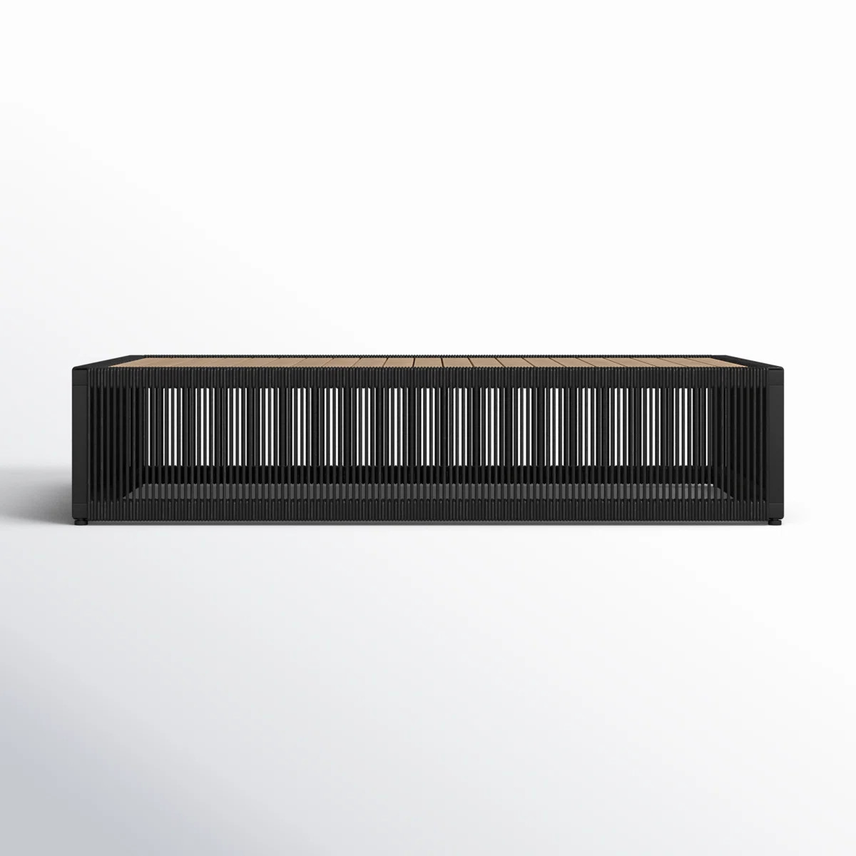 Fifer Coffee Table In Teak/Black | Wayfair North America