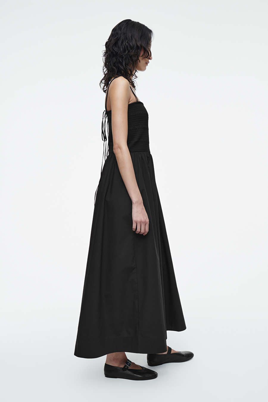 SHIRRED MIDI DRESS | COS UK