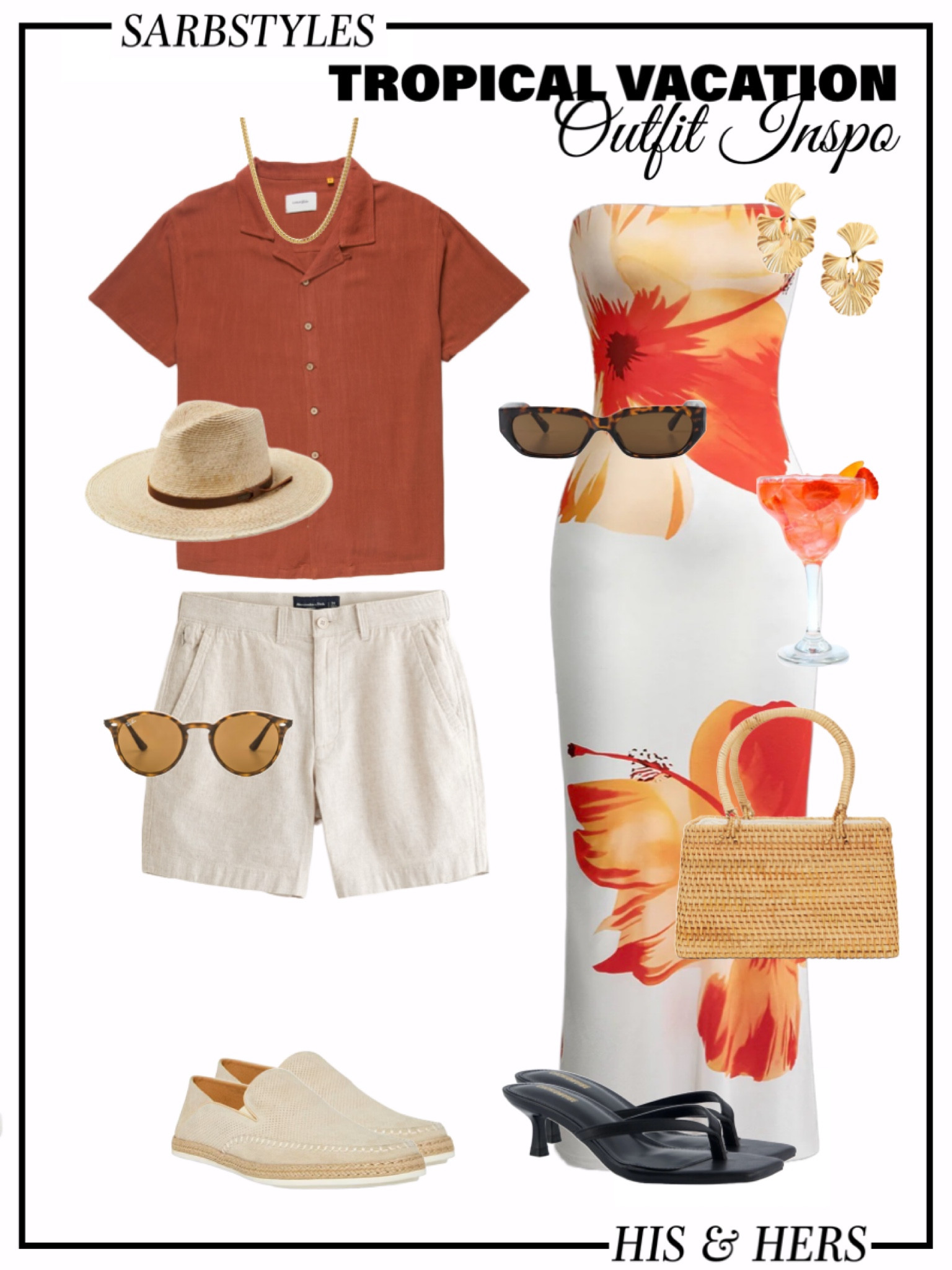 his & hers tropical vacation outfit 🍹🌴🍍

➡️comment & follow for new content ideas for future posts!

➡️everything linked on my LTK and SHOPMY in my bio🤍

MENTIONS: 
@commense @princesspolly @tuckernuck @revolve @abercrombie @ray-ban @tillys @jaxxon @brixton @dillards

TAGS:
#hisandhers #tropicalvacation #matchingoutfits #tropical #vacation #coordinatesoutfits #fashiontiktok #wardrobe #wardrobestylist #styling #virtualstyling #virtualstylist  #fashion #style #ootd #sarbstyles #outfits #moodboard #fashiontips 

#LTKMens #LTKTravel #LTKStyleTip