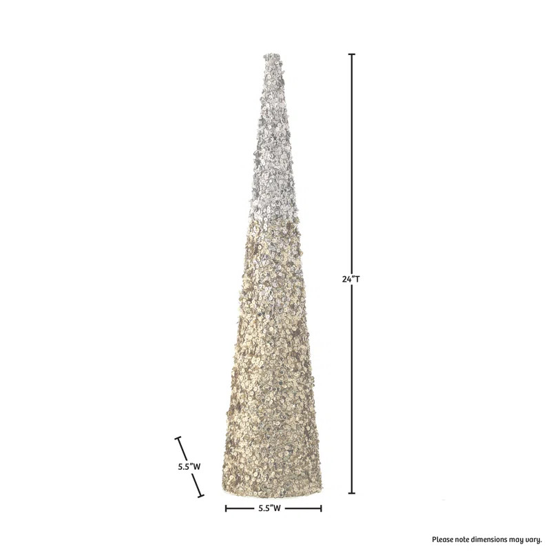 Shaded Sequin Cone Tree | Wayfair North America