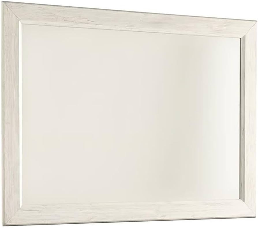 Ashley Furniture Willowton Engineered Wood Bedroom Mirror in White Wash | Amazon (US)