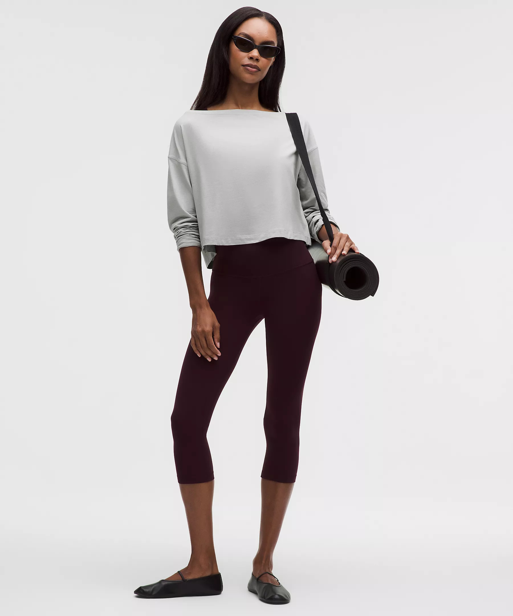 Softy Suedey Relaxed Boatneck Long-Sleeve Shirt | Lululemon (US)