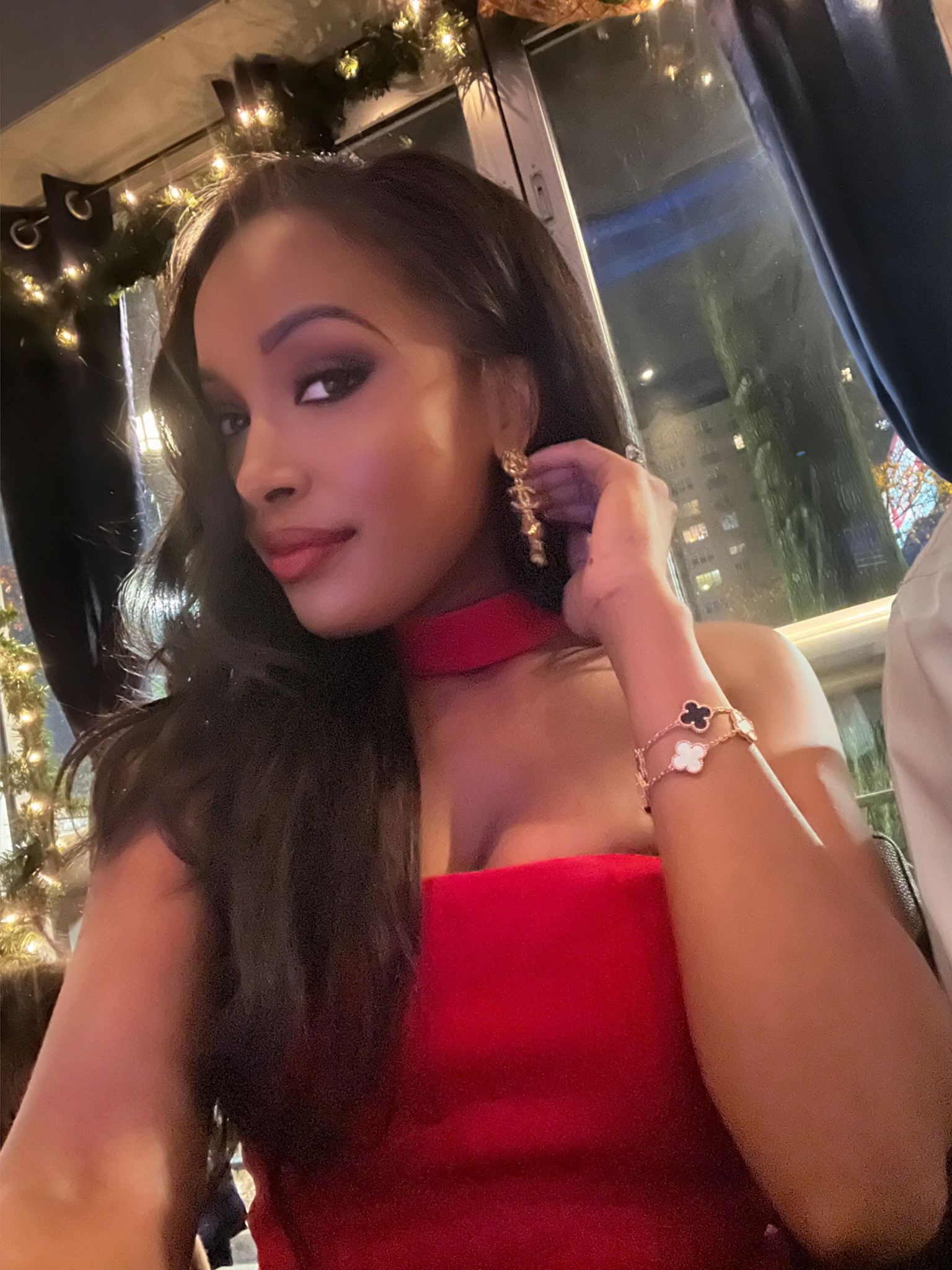 Will link this gorgeous dress soon! My new Chanel earring additions. Great for any wardrobe! 

#LTKbeauty #LTKHoliday #LTKparties