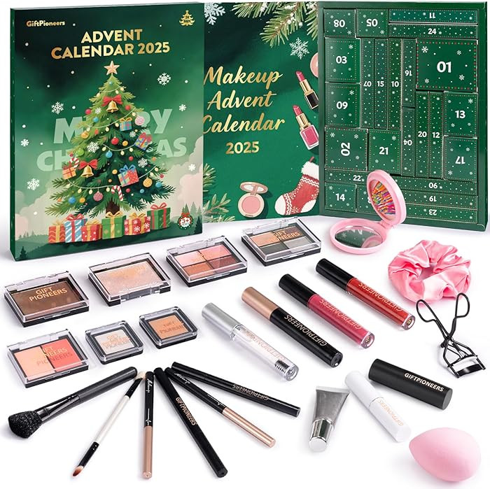 Makeup Advent Calendar 2025, 24 Days Christmas Beauty Countdown Calendar Makeup Set for Adult Wom... | Amazon (US)