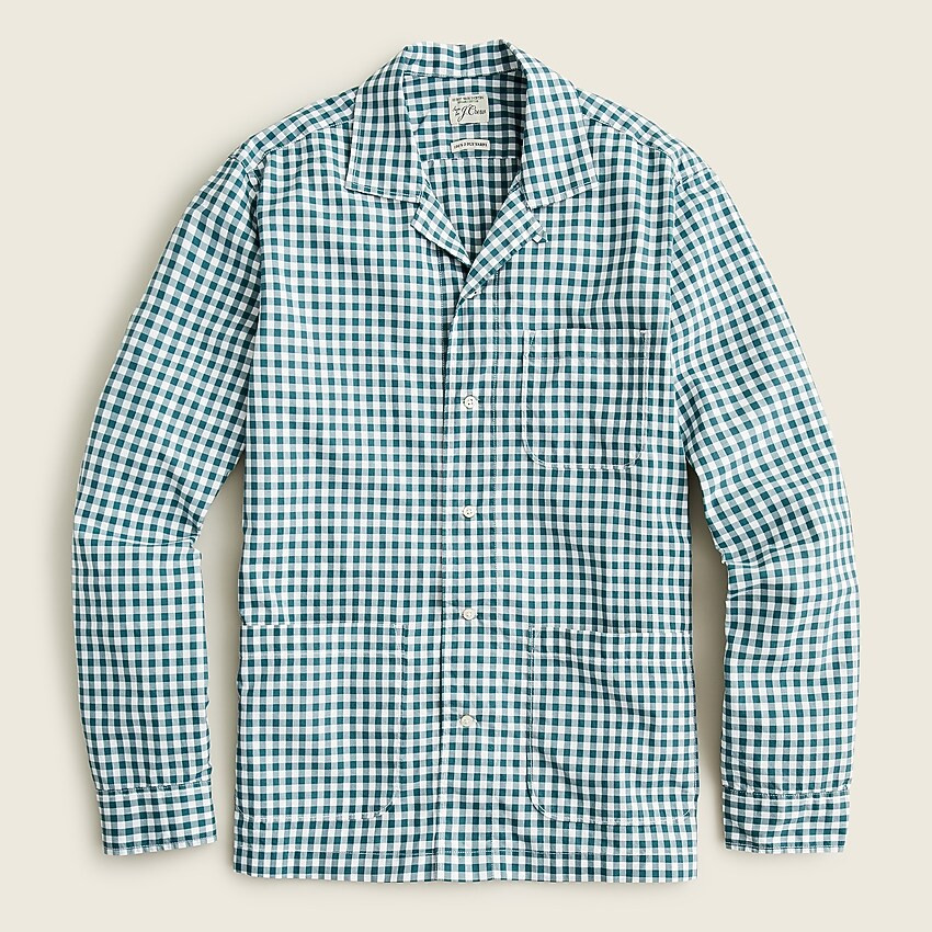 Secret Wash camp-collar organic cotton poplin shirt | J. Crew US