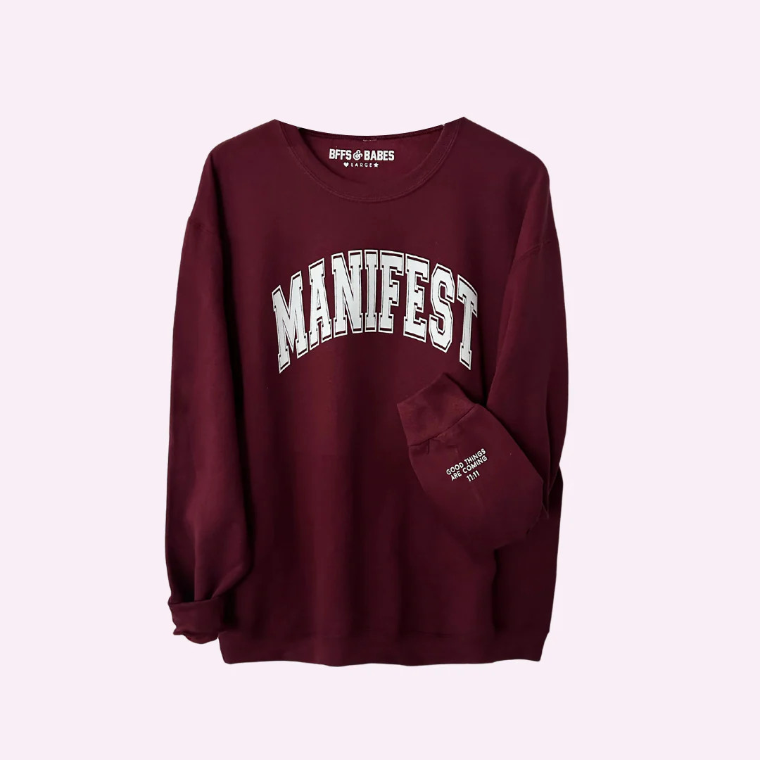 MANIFEST ♡ Jenna Crandall Collab sweatshirt | BFFS & BABES