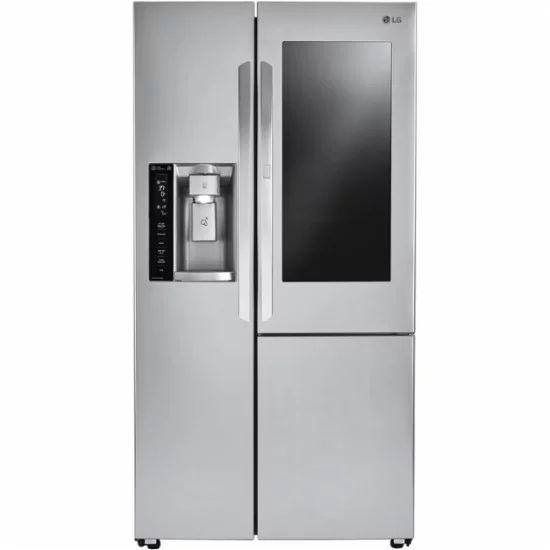 LG - InstaViewâ„¢ Door-in-DoorÂ® 21.7 Cu. Ft. Counter-Depth Refrigerator - Stainless steel | Walmart (US)