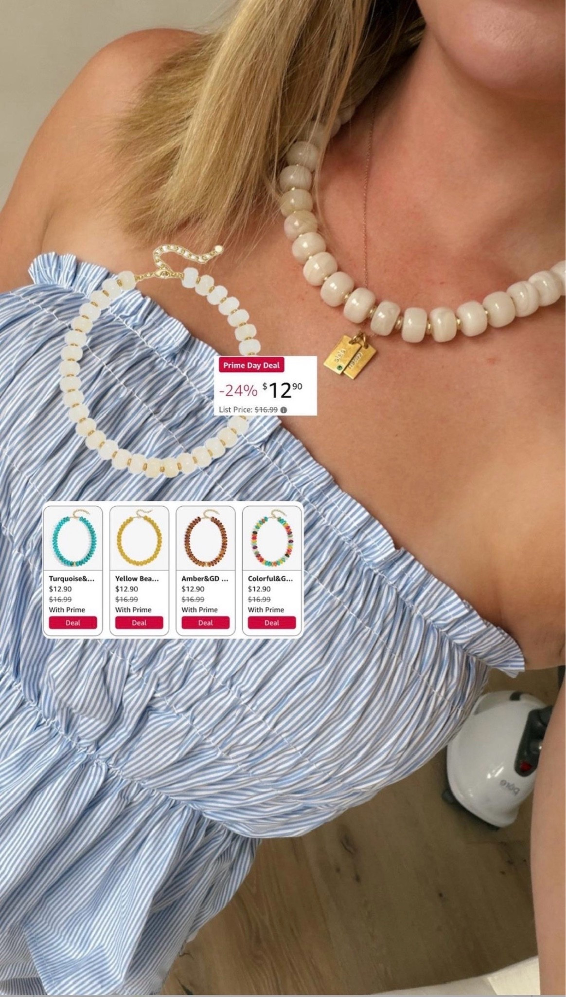 Beaded necklaces are trendy and so good for the summer! Love adding these for a small outfit statement🤍 so many colors on sale for prime day!




Prime day, sale alert, jewelry, Amazon finds, summer, ootd, outfit ideas, accessories

#LTKSaleAlert