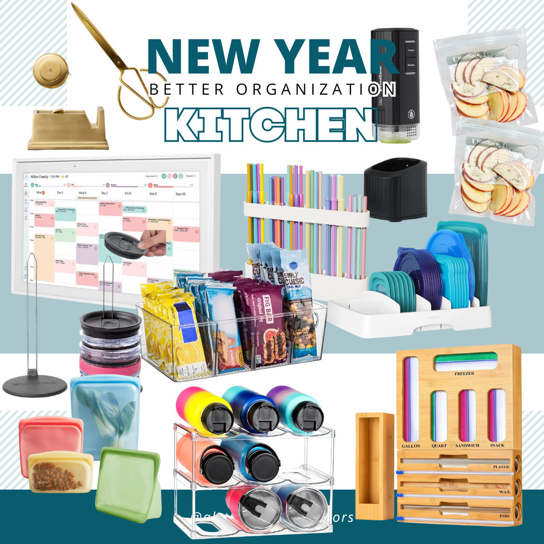 New Year Better Organization | New Year's Resolution | Organization | Clear Storage | Storage | Skylight Calendar | Vacuum Sealer | Waterbottle Storage | Baggies Storage 

 #LTKvlog #LTKHome #LTKFindsUnder100