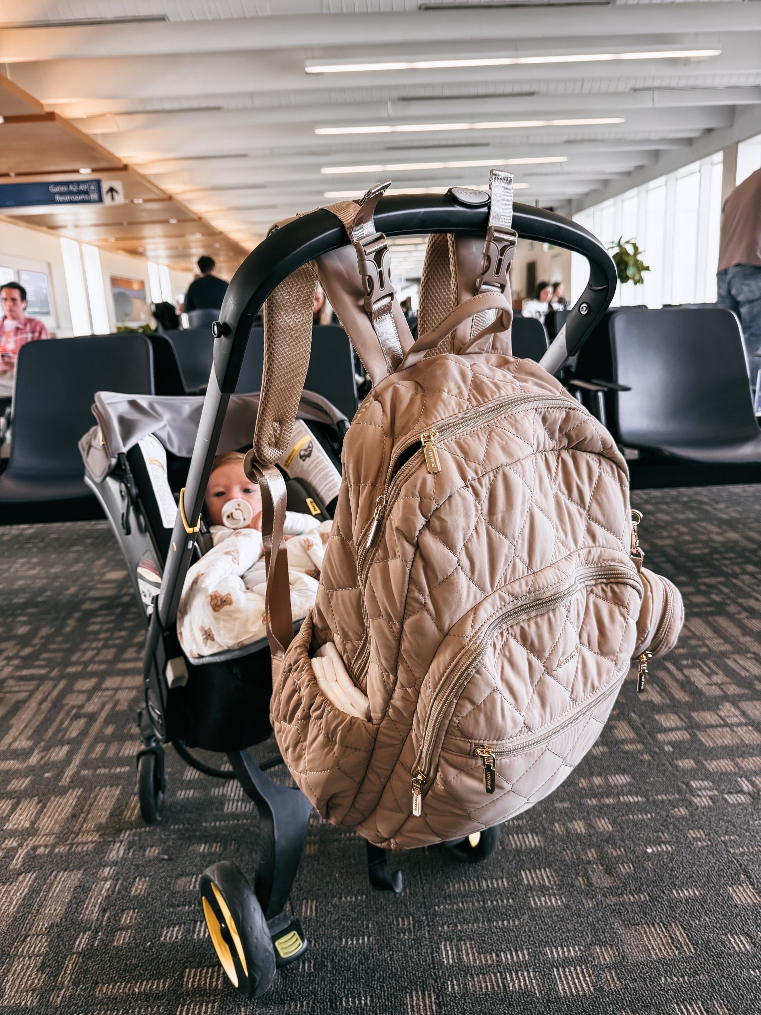 My bag/stuff for flying with baby!