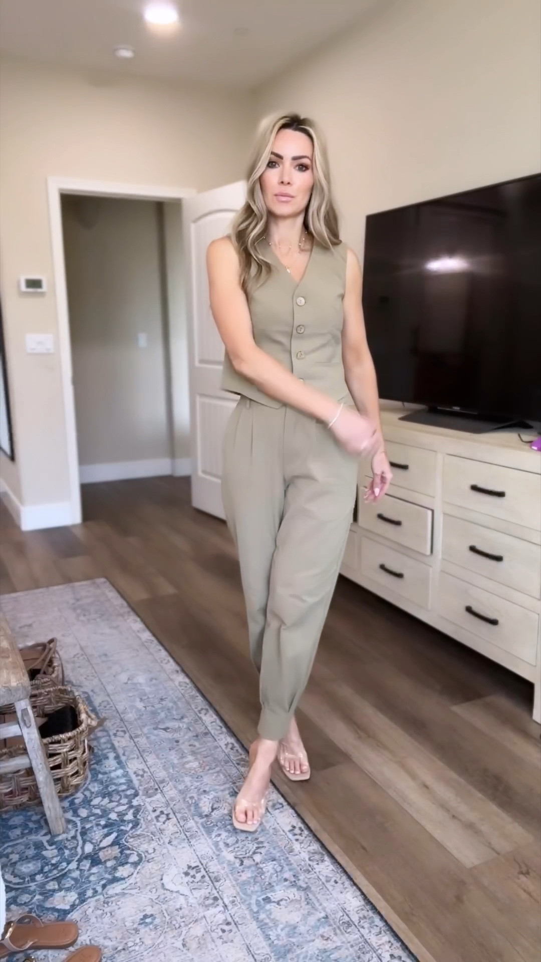 Loving these 2 piece vest and trouser sets from Amazon! Perfect elevated chic outfits and you can mix and match for office outfits 
I got size xsmall in both 
The lace tank I sized up to medium since it’s a little cropped 
Amazon fashion 

#LTKFindsUnder50 #LTKVideo #LTKWorkwear