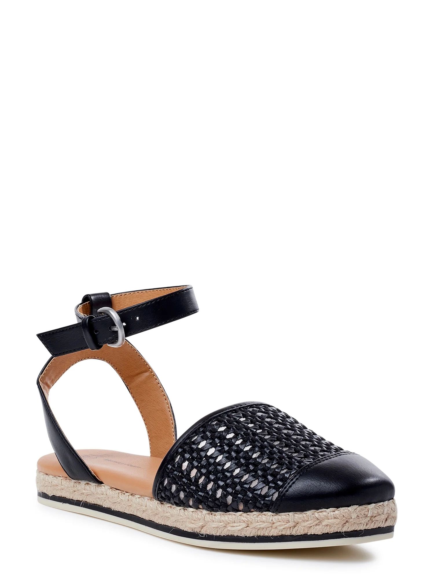 Time and Tru Women's Ankle Strap Espadrille Sandals | Walmart (US)