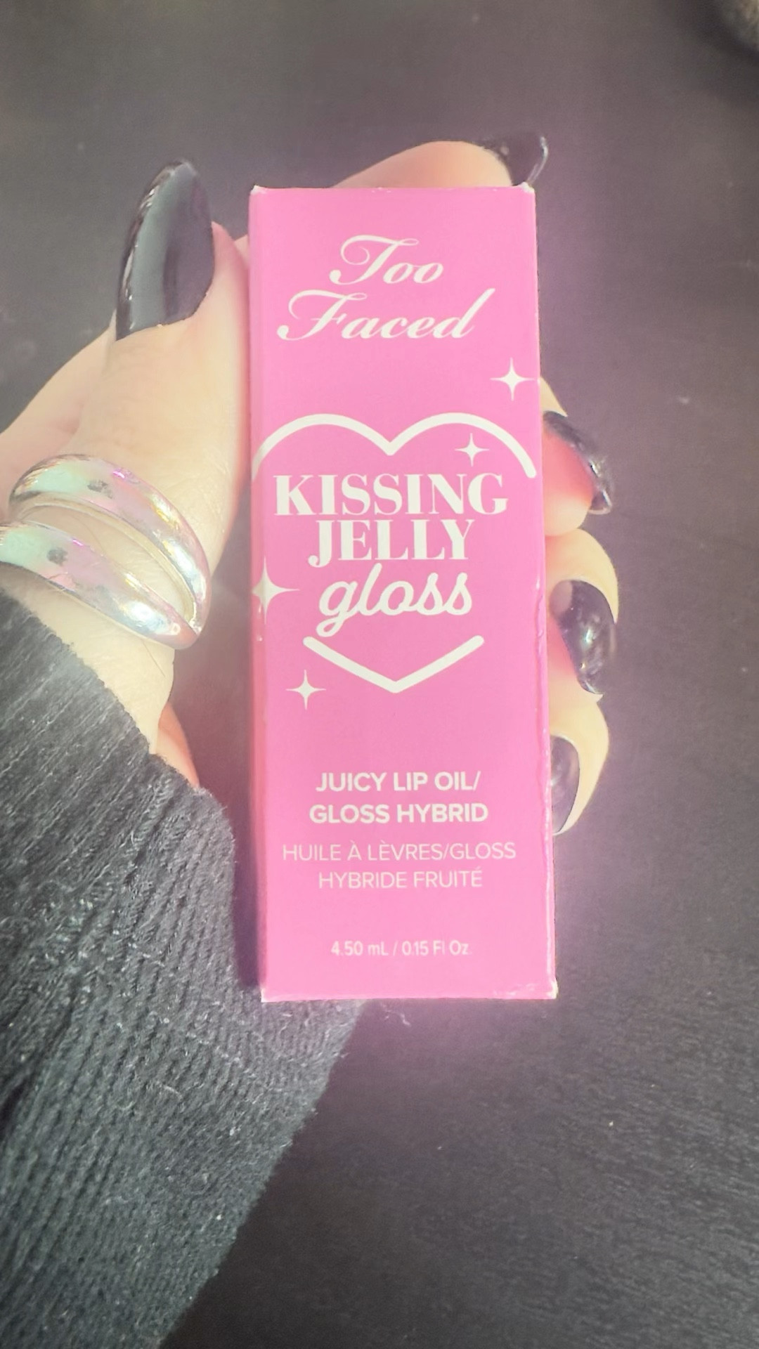 Too Faced 💋 Kissing jelly gloss in Grape 🍇 Soda- this smells amazing and the sparkles are so pretty! Leaves a wonderful gloss. Not sticky but has a nice texture!! So good. 

#LTKfindsunder50 #LTKbeauty #LTKGiftGuide