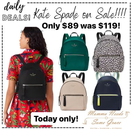 Medium Kate Spade backpack on sale today only!! Only $89! Comparable value is $299!!

#LTKGiftGuide #LTKSaleAlert #LTKItBag