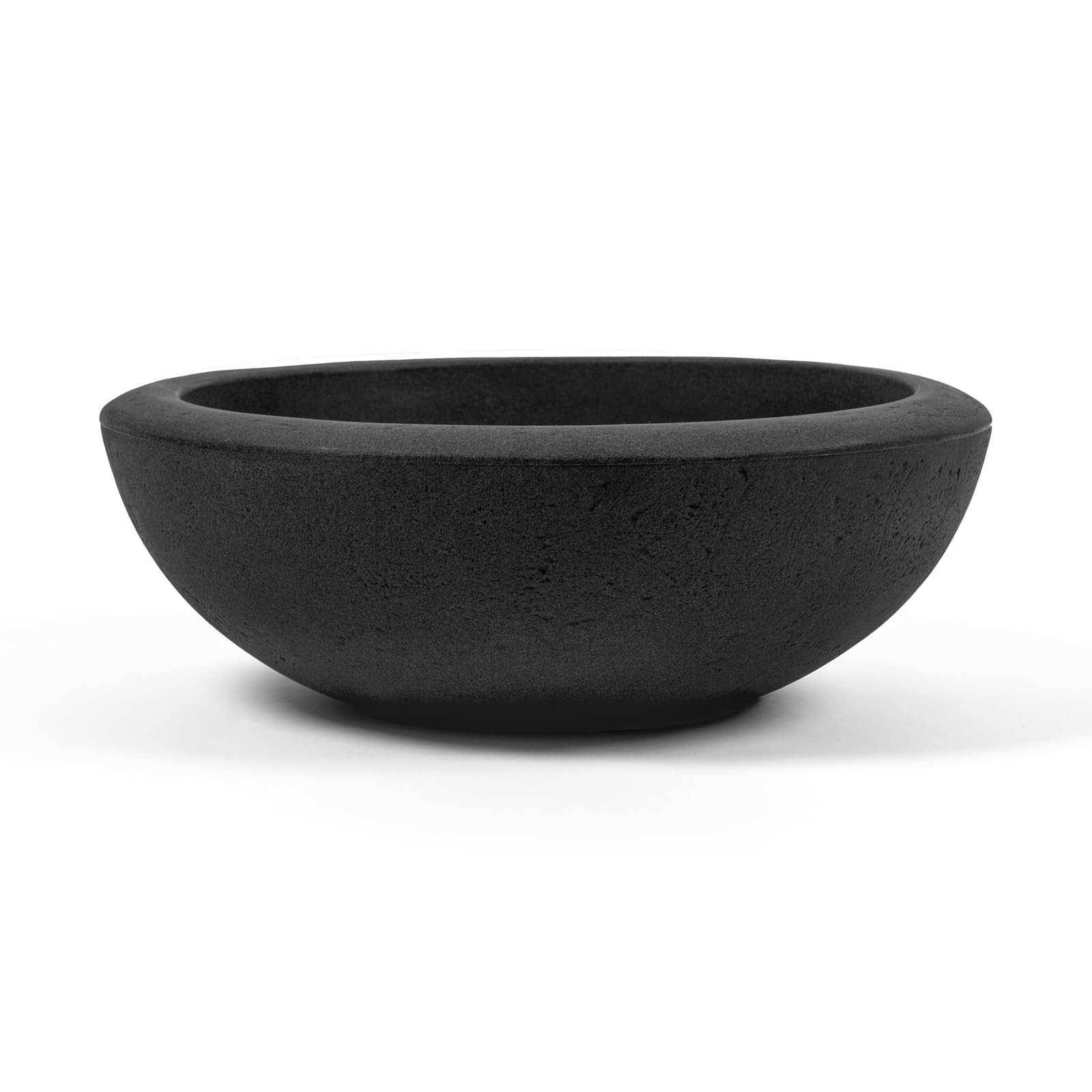 ARBORA 26" Santorini Bowl Polyresin Indoor and Outdoor Planter with Classic Black Finish - Durabl... | Amazon (US)