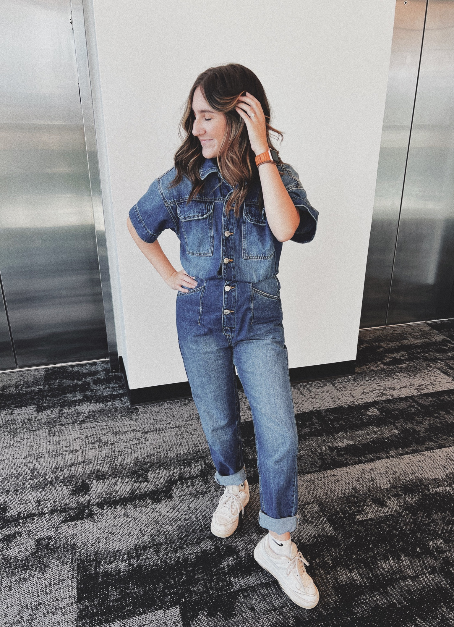 Full denim jumpsuit ✨

#LTKfit