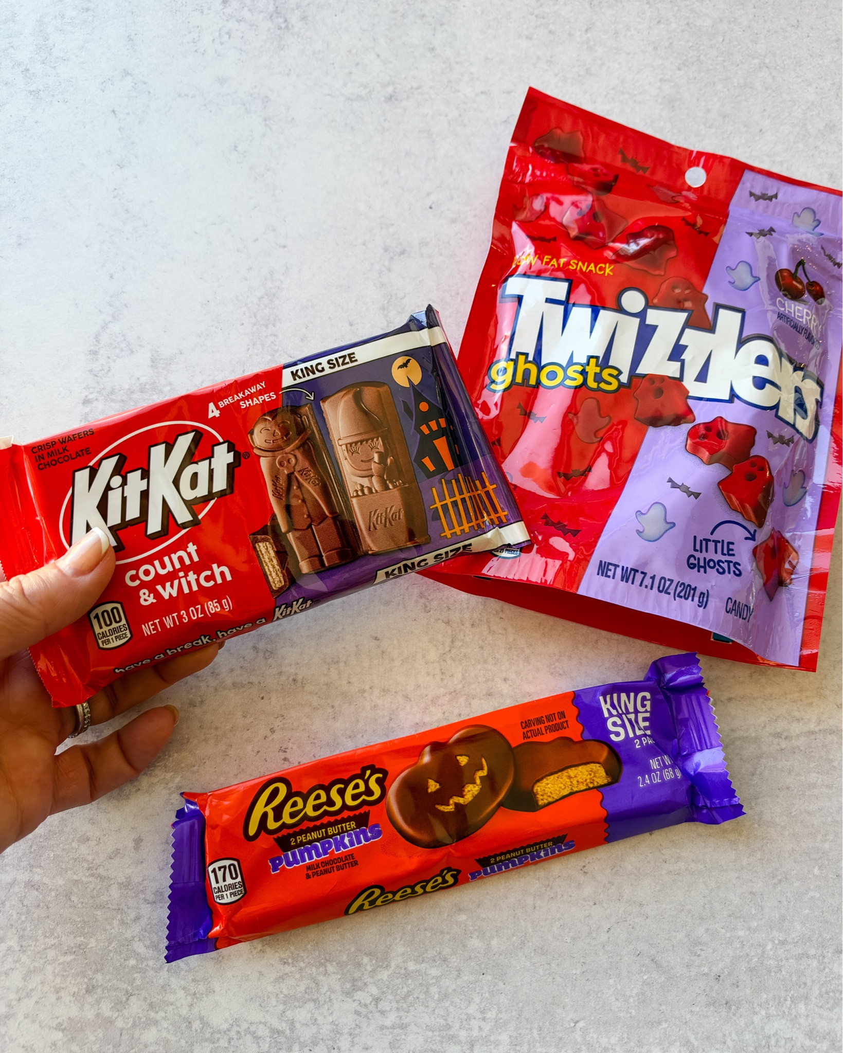 Halloween candy is officially out and these are too fun! 🎃 Reese’s pumpkins, Kit Kat Count & Witch and Twizzlers Ghosts are perfect for boo baskets or Halloween movie night.

#LTKfoodie #LTKSeasonal #LTKKids