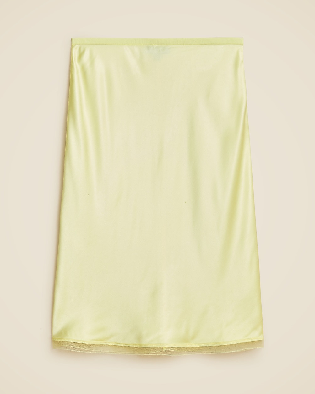 Gwen knee-length slip skirt in viscose charmeuse | J. Crew US