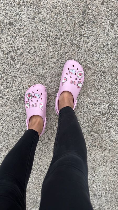 Pink crocs with hello kitty accessories 
Pink garden shoes 


#LTKFind #LTKstyletip #LTKSeasonal