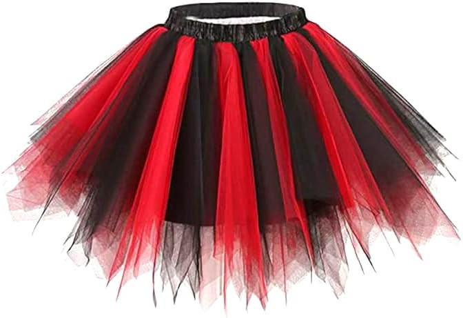 Layered Tutu Skirt Tulle Dance Tutu Ballet Skirts Festival Tutu Costume for Women and Girls | Amazon (US)