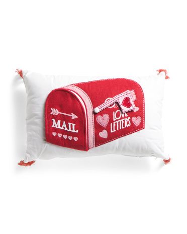 14x22 Sweetheart Mailbox Pillow With Tassels | TJ Maxx