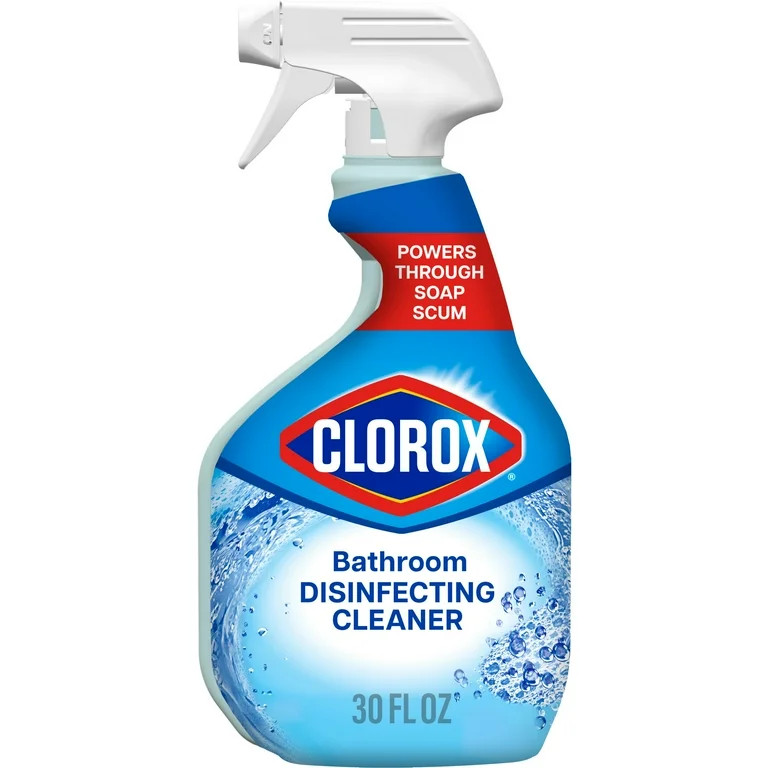 Clorox Bathroom Disinfecting Cleaner and Shower Cleaning Supplies Spray, Original, 30 fl oz | Walmart (US)