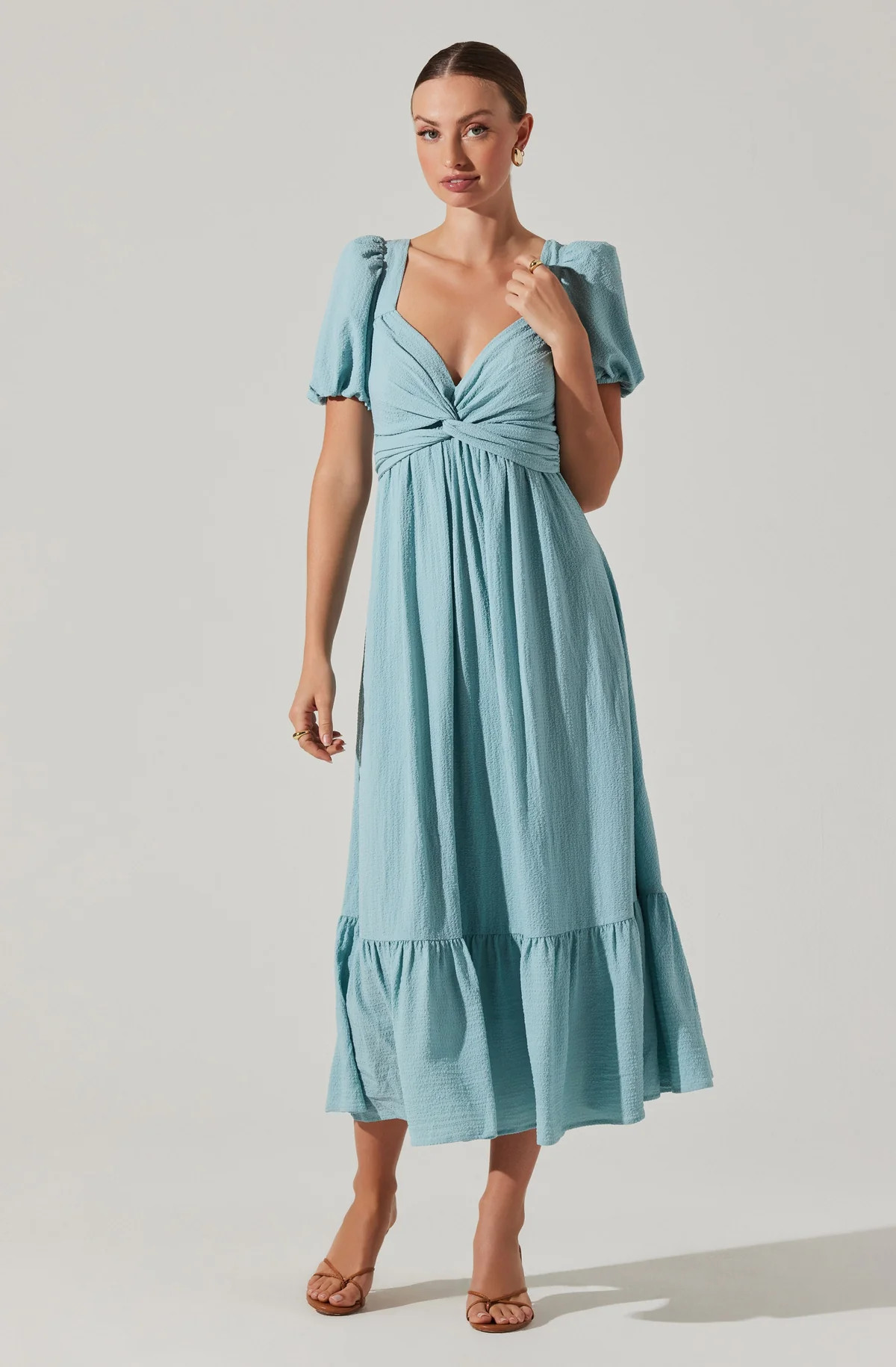 Twist Bust Tie Back Midi Dress | ASTR The Label (US)