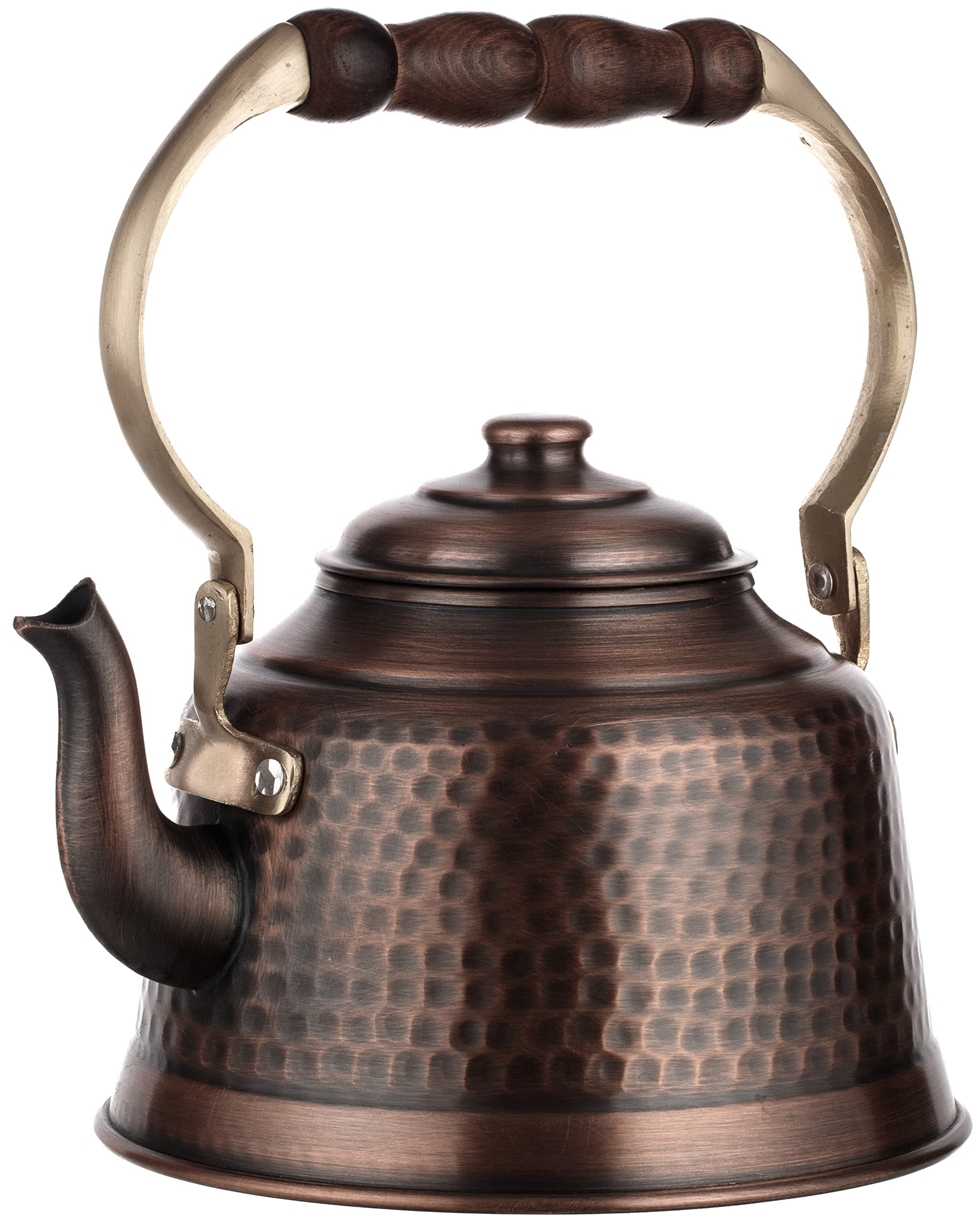 DEMMEX 100% Handcrafted Heavy Gauge 1mm Thick Hammered Antique Solid Copper Tea Kettle Pot Stovet... | Amazon (US)