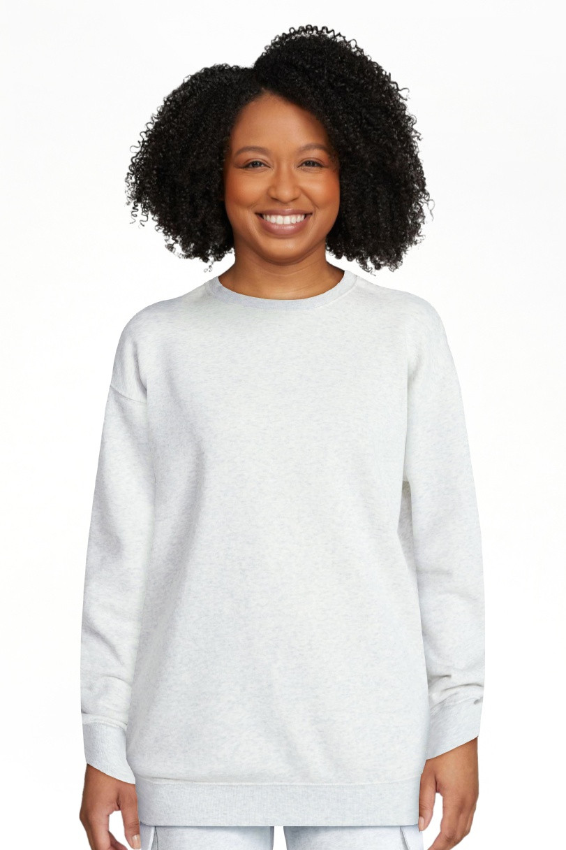 No Boundaries Oversized Fleece Sweatshirt with Long Sleeves, Women's Sizes XXS-4X | Walmart (US)