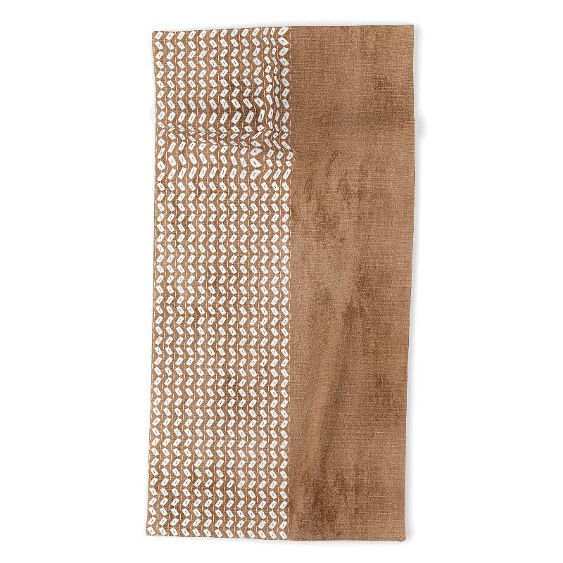 Sheila Wenzel-Ganny Two Toned Tan Texture Beach Towel - Deny Designs | Target
