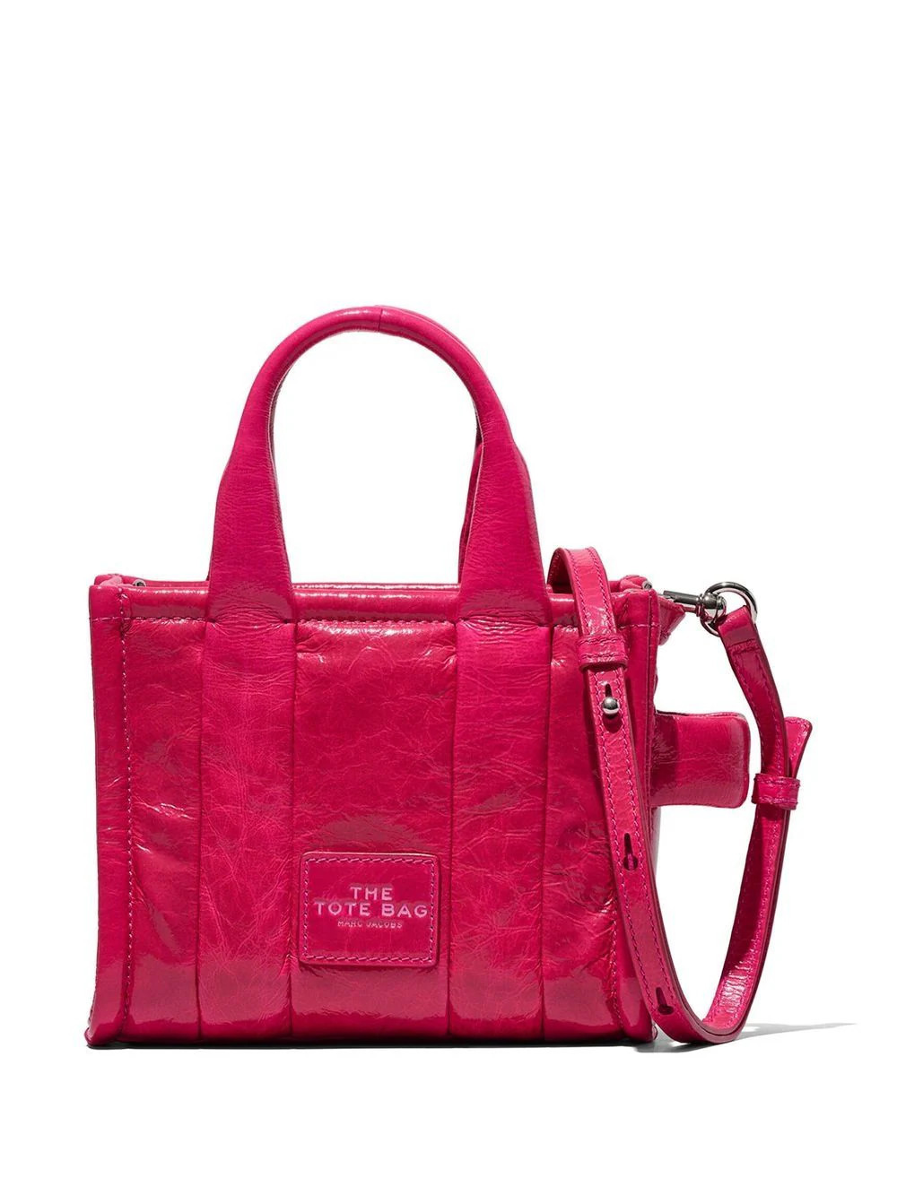 Marc Jacobs The Shiny Crinkle Crossbody Tote bag - Pink | Farfetch Global