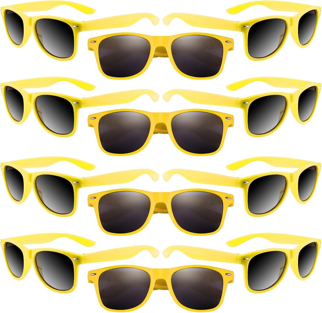 Morcheiong 12 Pack Party Sunglasses in Bulk for Birthday Summer Party Goody Bag Fillers Favors | Amazon (US)