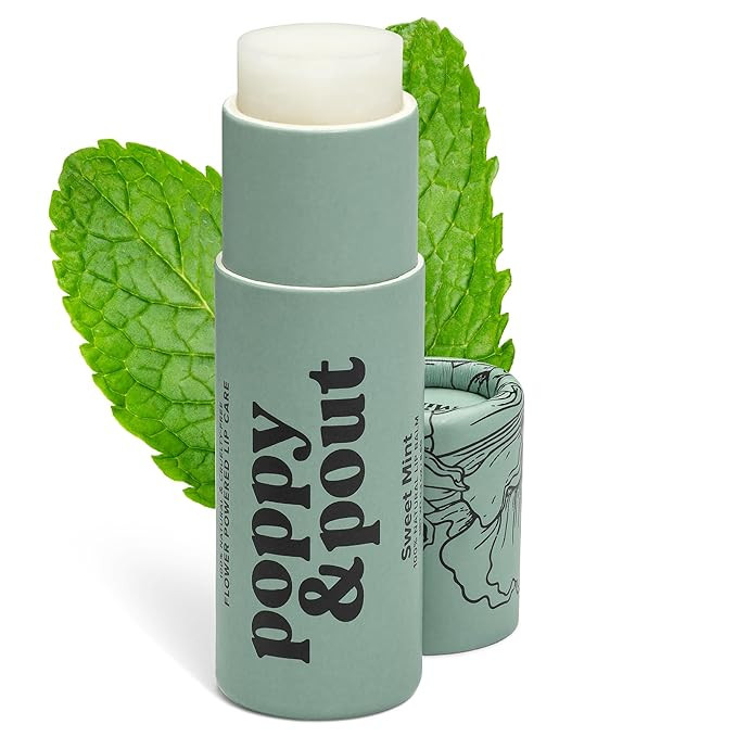 Poppy & Pout Sweet Mint A Jumbo Lip Balm | All Natural Lip Balms & Moisturizers | Hydrates with B... | Amazon (US)