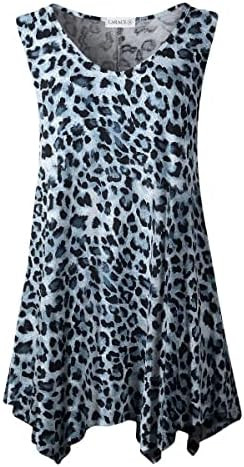 LARACE Plus Size Tank Tops for Women V Neck T Shirts Summer Sleeveless Tunic Tops Loose Fit Flowy... | Amazon (US)