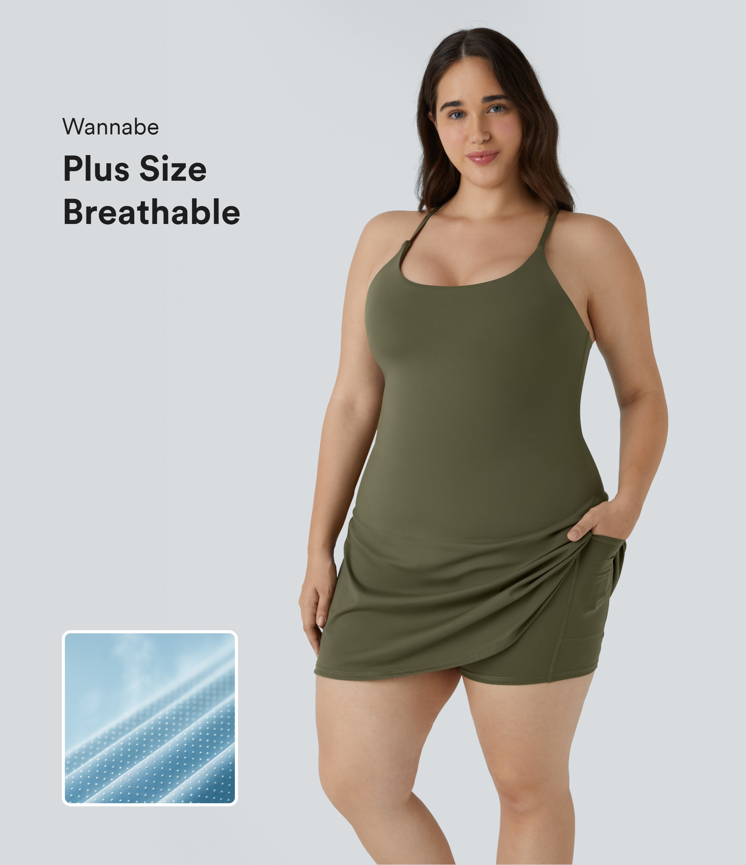 Women’s Everyday SoftlyZero™ Plush Plus Size Dress-Wannabe - Halara | HALARA