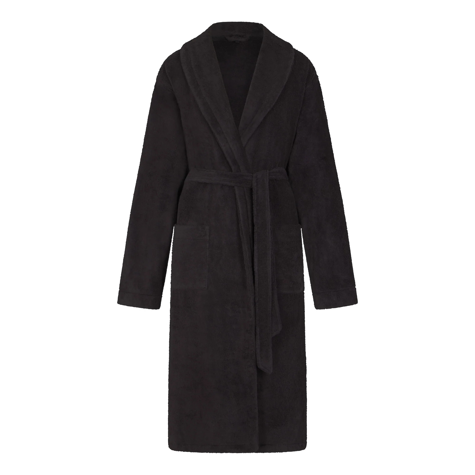 GETTING READY ACCESSORIES TERRY LONG ROBE | ONYX | SKIMS (US)